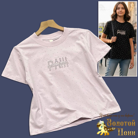 Футболка стразы д (8-13) 251128-SSD129