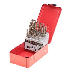 Набор сверл по металлу 1-13мм 25шт DIN338 HSS-G 130° Turbo (мет. кейс) Ruko 214615(K)