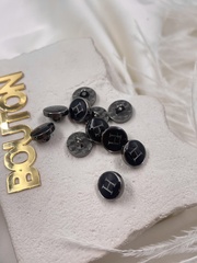 Пуговицы Эрме. черные с эмалью