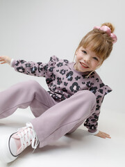 джемпер  для девочки  КР 302870/сиреневый 3304 Н091 к619