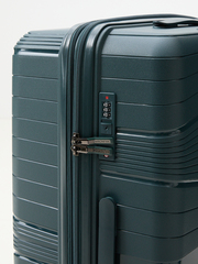 Чемодан полипропилен MIRONPAN Зеленый малахит (М+) 68х45х28(+3)см/3,4 кг/80л1