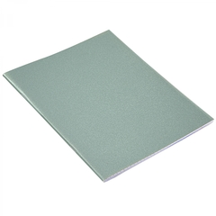 Тетрадь 48л., А5, клетка, Alingar "Мятный", скрепка, дизайнерский картон, глиттерное напыление, блок офсет, 100 % белизна