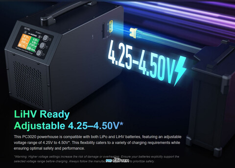 Зарядное устройство SkyRC PC3020-2 (SK-100227), 12-24S LiPo (4.2V) и LiHV (4.25-4.5V), 3000W (AC), Max x2 45A