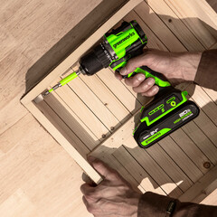 Дрель-шуруповерт Greenworks DD560 24V (30/60Нм) аккумуляторная, без АКБ и ЗУ