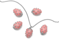 Подвеска Клубничка 17мм, эмаль