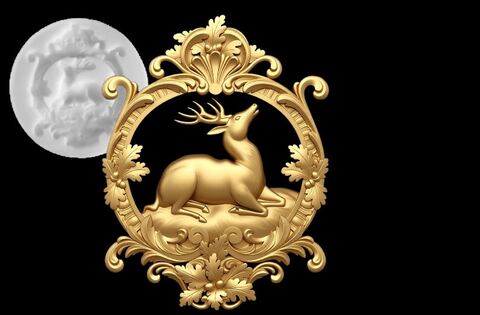 Силиконовый молд № 371 Олень