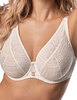 Кружевной бюстгальтер на косточках Mefemi DESIRE M bralette экрю