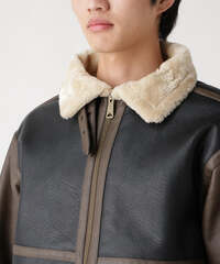 Куртка Alpha Industries Faux Leather B-3 Mod Jacket Espresso (Коричневый)