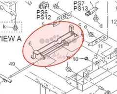 Передняя направляющая пластина входа бумаги Konica Minolta 15BA40210