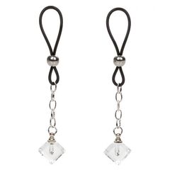 Прозрачные кристаллики-подвески на соски Non-Piercing Nipple Jewelry Crystal Gem - 