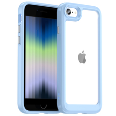 Чехол с усиленными рамками синего цвета для iPhone 7, 8, SE и SE 3, увеличенные защитные свойства