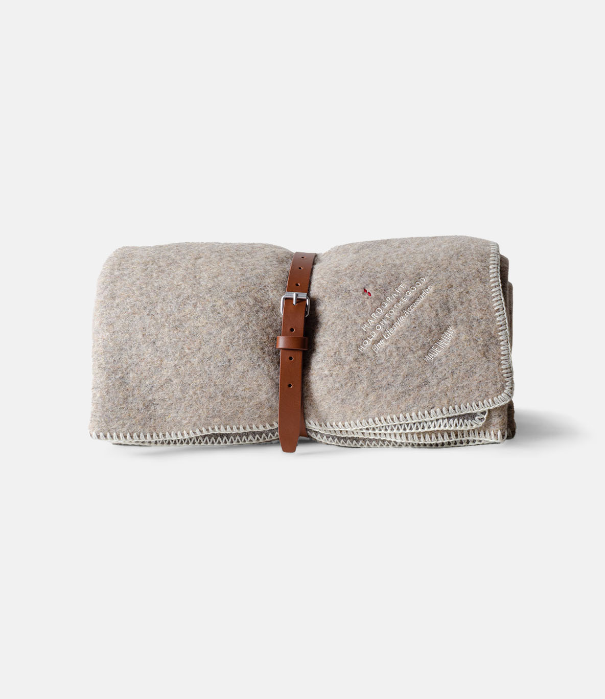 Hard Graft Wool Blanket Natural — плед из шерсти