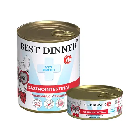 Best Dinner Vet Profi Gastro Intestinal консервы для собак (говядина с сердцем) 100 гр