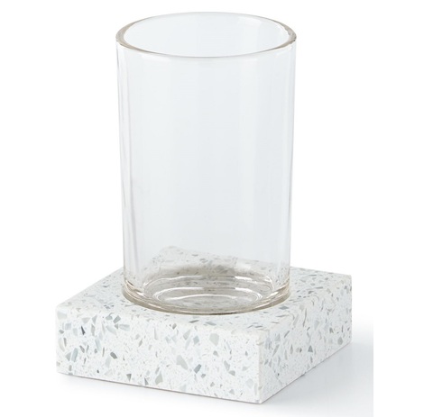 Стакан для зубной пасты Kassatex Terrazzo