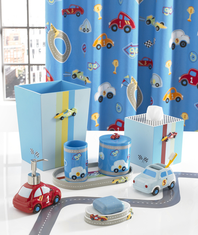 Шторка для ванной детская 183x183 Kassatex Race Track