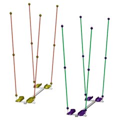 Качели парные для качания стоя