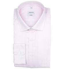 Сорочка мужская Seidensticker Shaped Fit 01.845080-42 в розовую полоску