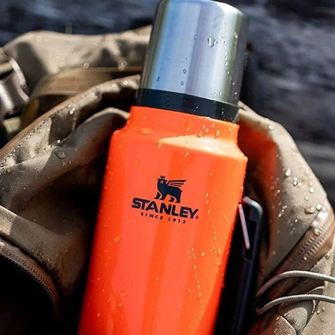 Картинка термос Stanley classic 1l Blaze Orange - 10