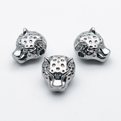 Бусина Леопард, сталь, размер 12*10 мм, цена за 1 шт
