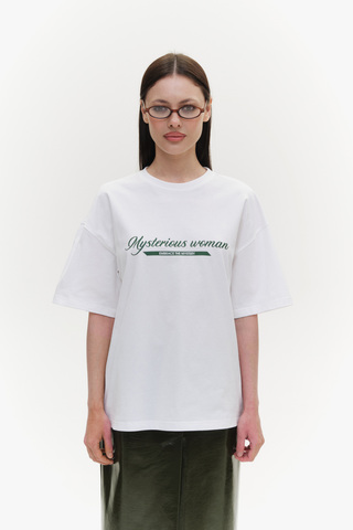 Футболка MYSTERIOUS WOMAN | Белый