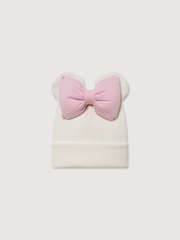 Шапка Минни, Белый с розовым бантом