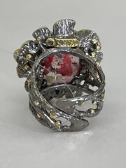 Кварц фантом(кольцо из серебра)