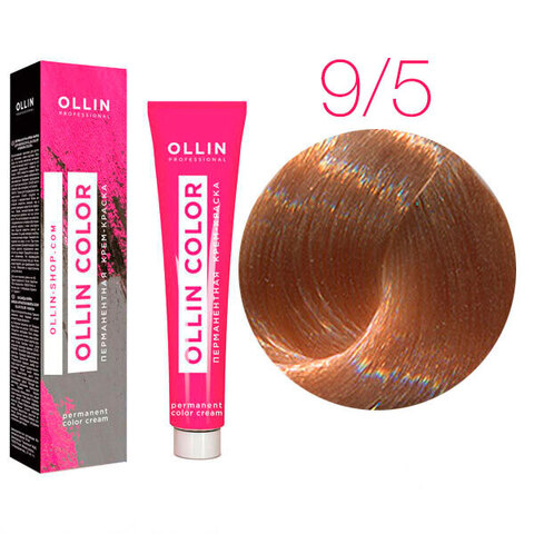 OLLIN Color 9/5 (Блондин махагоновый) - Перманентная крем-краска для волос