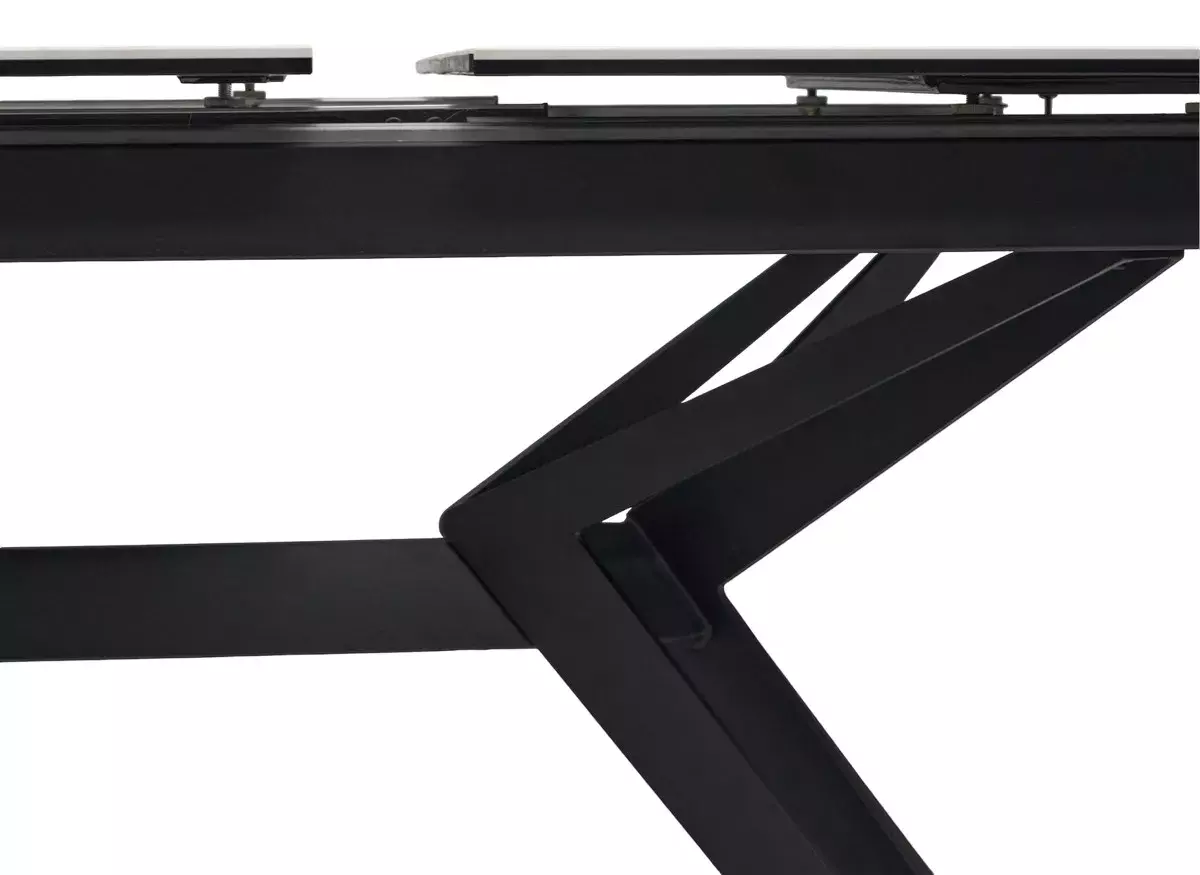 Стол URBINO 180 MATTE STATUARIO Белый мрамор матовый, керамика/ черный каркас, DISAUR
