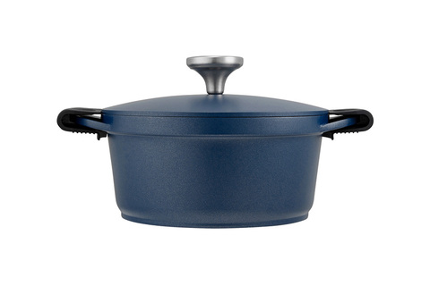 Кастрюля Agile, синяя, 20 см, 2,4 л