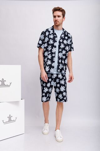 KARL Lagerfeld Шорты хлопковые в цветочный узор