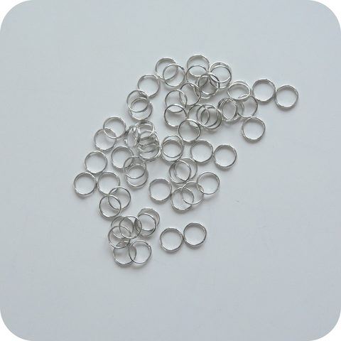 Соединительное кольцо 6 мм, серебро