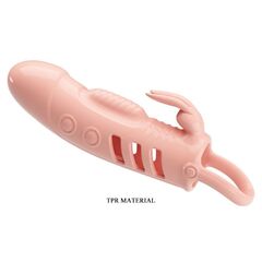 Телесная насадка на пенис с вибрацией Sloane - 18,7 см. - 