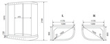 Душевая кабина Timo eco 120*80*215  (TE-0702R)