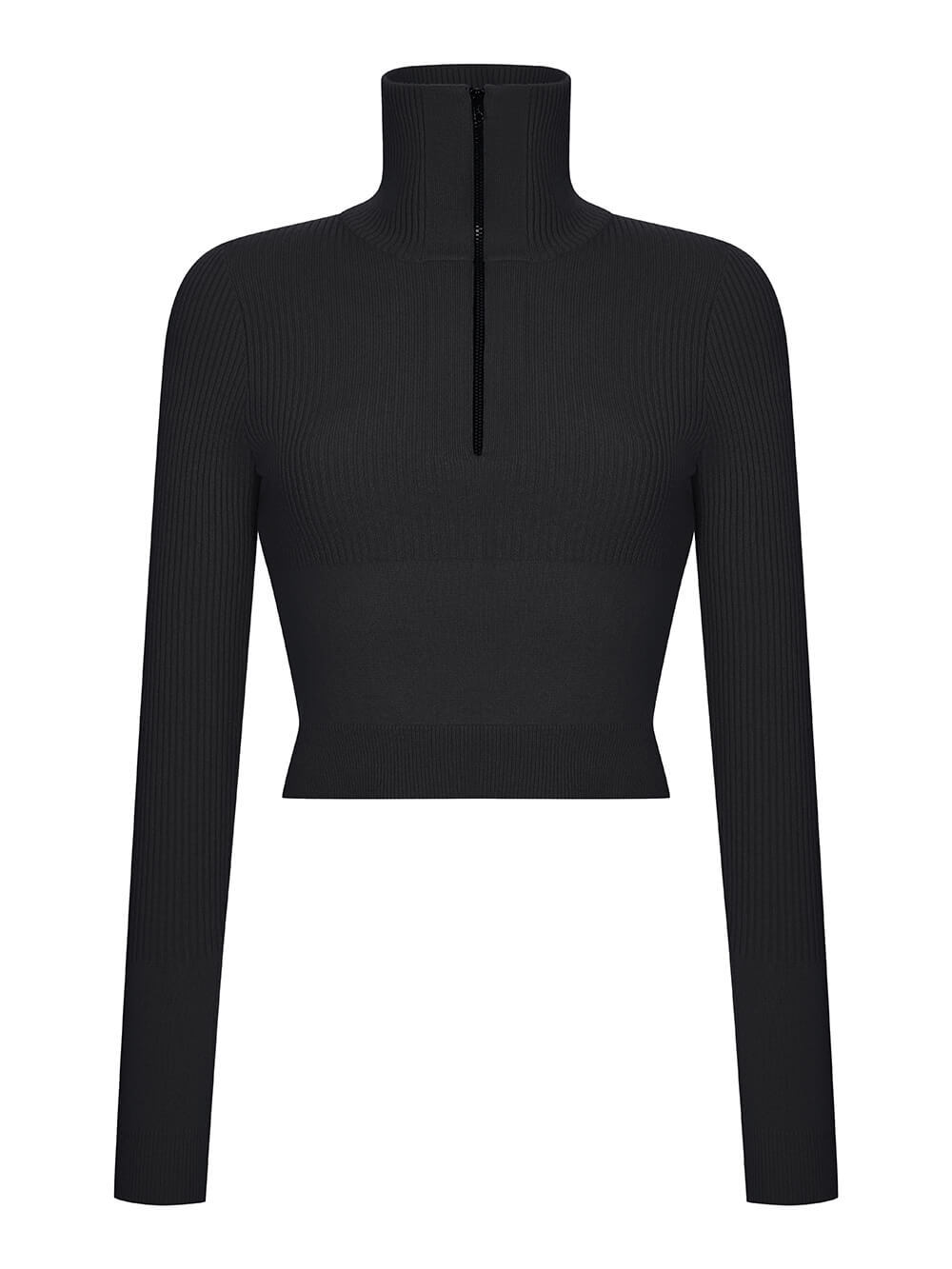 Женский свитер черного цвета из шерсти и кашемира