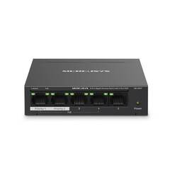 Коммутатор 5-Port Gigabit Desktop Switch with  4-Port PoE+ PORT: 4? Gigabit PoE+ Ports, 1? Gigabit Non-PoE Port SPEC: Compatible with 802.3af/at PDs, 65 W PoE Power, Desktop Steel Case, Wall Mounting FEATURE: Extend Mode for 250m PoE Transmitting, Priority Port1-2, Isolation Mode, Plug and Play