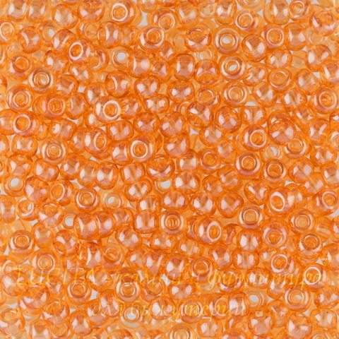 96000 Бисер 10/0 Preciosa прозрачный блестящий оранжевый (96000100)