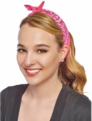 Бандана розовый градиент пейсли