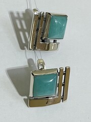 Лима (серьги из серебра)