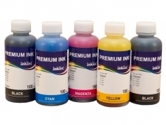 Комплект чернил Inktec для Canon PIXMA TS6140, TS8140, TS9140, TR8540, TR7540. 5 цветов по 100 мл.