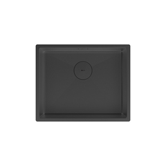 Lemark 9932128 OLANGA 540 Мойка кухонная из нерж.стали цвет:чёрный матовый в комплекте крепеж, арматура сливная с прямоуг.переливом, сифон фото