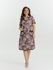 4572 Халат на пуговицах