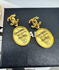 32329 -Серьги CHANEL с овальными подвесками