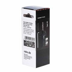 Переходник(хвостовик) для Bi-Metall коронок A6 32-210мм HSS HEX=9,5мм Ruko 106209