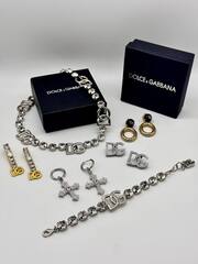 Браслет-цепь с логотипом DOLCE&G с куб.циркониями