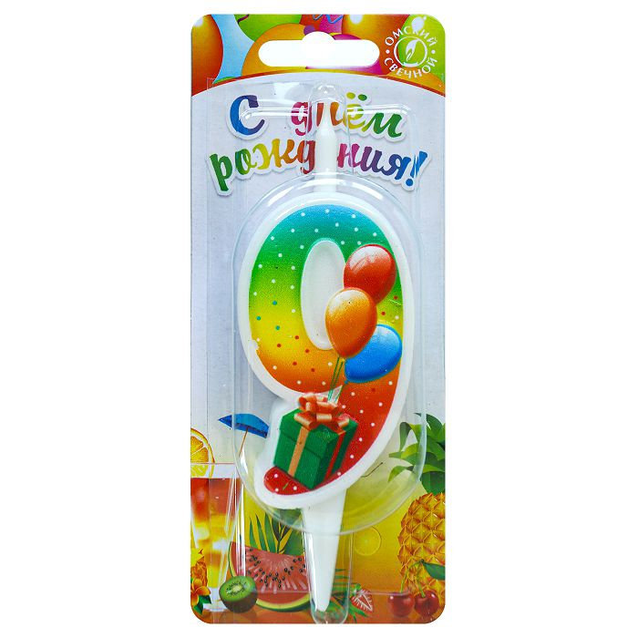 Свеча-цифра тортовая 