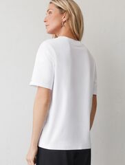 Футболка с принтом свободная эластичная из премиального хлопка  D49.136 (130778)