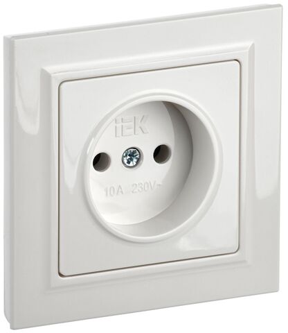 BRITE Роз. без з/к/ш 10А в сб. РСР10-1-0-БрБ бел. IEK