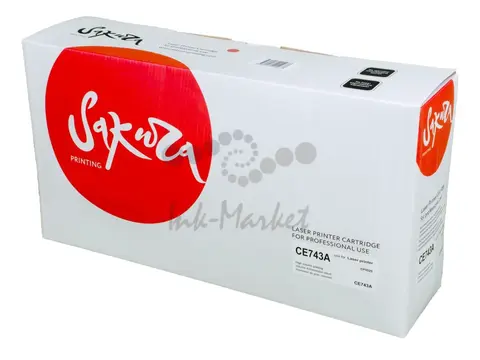 Картридж Sakura CE743A (307A) для HP CP5225, пурпурный, 7300 к.