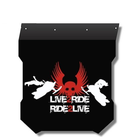 Live to ride (Брызговик для снегохода)