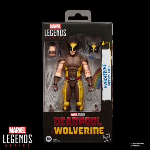 Фигурка Росомаха коричневый костюм из фильма Дэдпул и Росомаха Marvel Legends